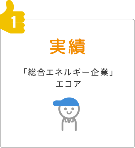 1.実績「総合エネルギー企業」 エコア